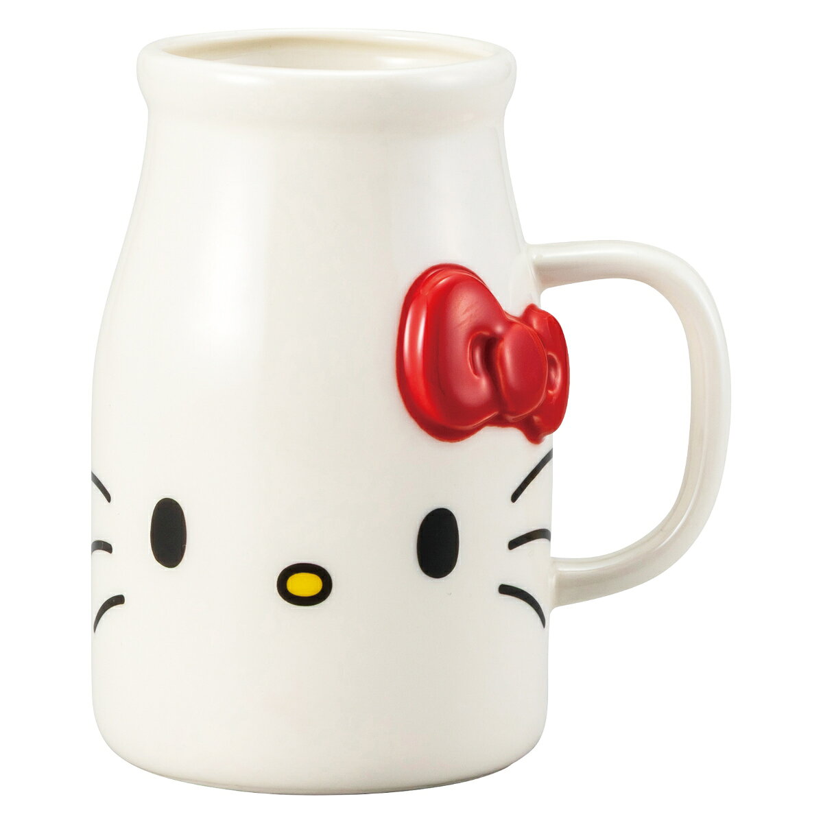 ミルクポット ミルクボトル エッジ― ハローキティ （ 380ml 磁器 ポット ミルク入れ キャラ ...