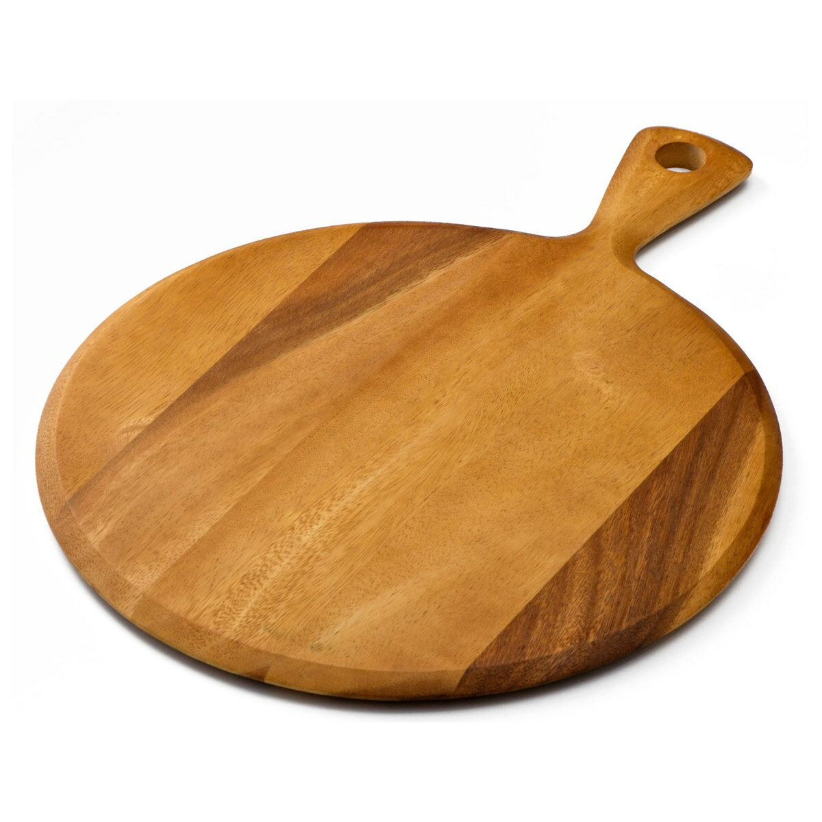 カッティングボード アカシア 丸 パドルボード L 奥行31cm （ 木製 ボード 丸型 ピザボード ピザ皿 プ..