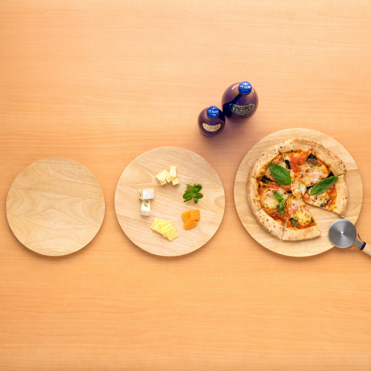 ピザプレート S M L （ 木製 皿 お皿 ピザ ボード プレート カッティングボード おしゃれ かわいい 北..