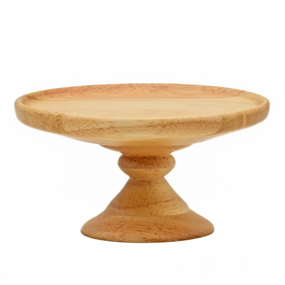 ラバーウッド コンポートディッシュ 直径12～28cm ナチュラル （ 木製 デザート食器 デザート ケーキ 食器 スタンド おしゃれ 北欧 北欧風 木製食器 木製皿 ）【39ショップ】