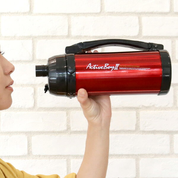 水筒 直飲み ダイレクトステンレスボトル 1L アクティブボーイ2 ブラック （ ステンレス 魔法瓶 スポーツボトル 1リットル 1000ml 保冷専用 ダイレクト 断熱2重構造 ステンレスボトル ダイレクトボトル すいとう ）【39ショップ】
