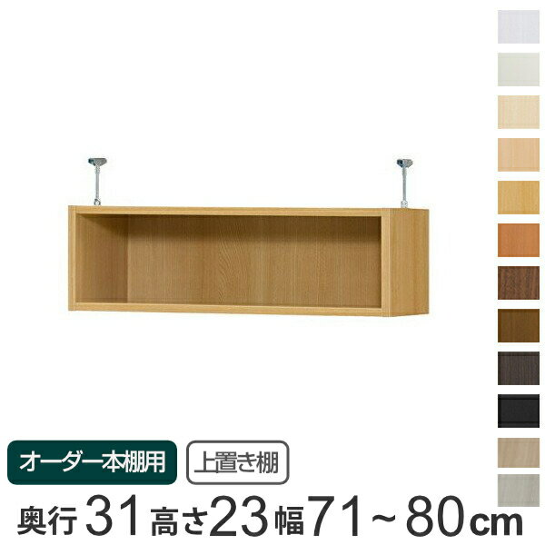 専用 上置き棚 標準棚板 type23 オーダー本棚 奥行31cm 幅71-80cm用 （ 送料無料 オーダーメイド 天井..