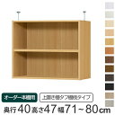 専用 上置き棚 タフ棚板 type47 オーダー本棚 奥行40cm 幅71-80cm用 ( 送料無料 オーダーメイド 天井つっぱり 本棚 多目的ラック セミオー...