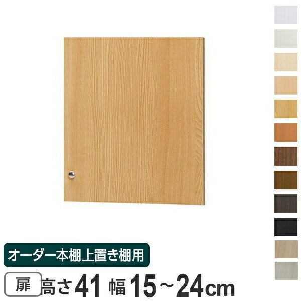 オーダー本棚 上置き棚 type41用扉 幅15-24cm （ 送料無料 オーダーメイド 収納棚 ） 【39ショップ】