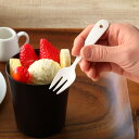 プチフォーク ブラン blanc ステンレス製 フォーク ホーロー 日本製 ( 洋食器 カトラリー 琺瑯 白い食器 ヒメフォーク フルーツ デザート 白 おしゃ...