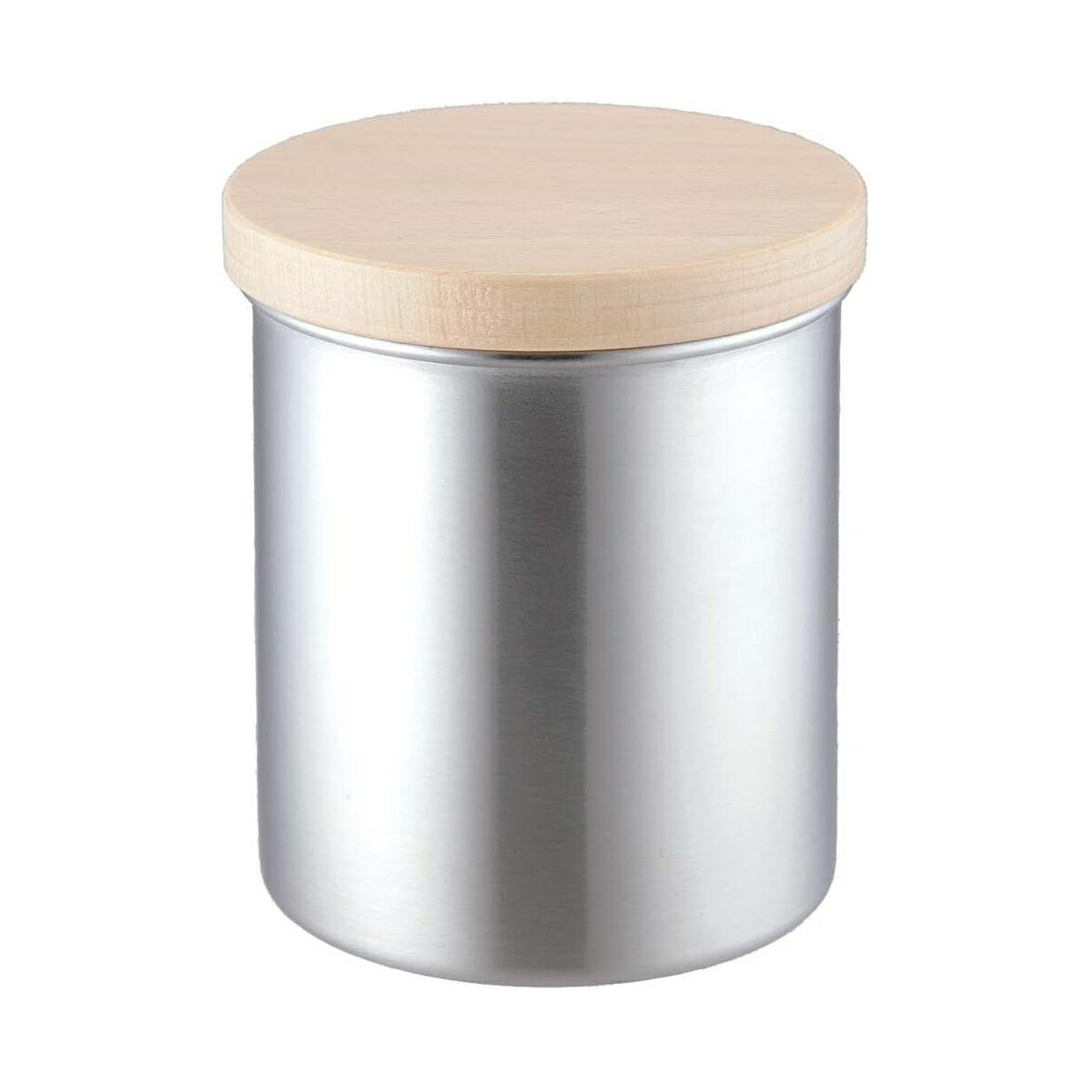 保存容器 ステンレス コーヒーキャニスター S L （ 調味料容器 調味料入れ ストッカー ステンレス製キャニスター 密閉 日本製 木蓋 パッキン付き 丸型 コーヒー豆 粉 珈琲豆 紅茶 茶葉 茶筒 砂糖 塩 調味料ポット ）【39ショップ】