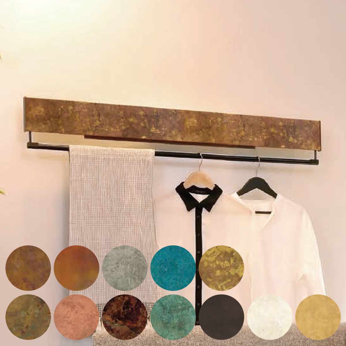 室内物干し DRY・WAVE インテリアハンガー プレミアム 幅120cm ( 衣類掛け インテリア ハンガー 展開式 ドライ・ウェーブ 日本製 インテリア物干...