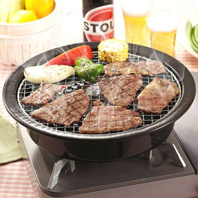 ■在庫限り・入荷なし■卓上焼肉コンロ 焼肉プレート 網焼きタイプ 替えアミ付 ガス火専用 （ 焼肉グリル 焼肉ロースター カセットコンロ用 バーベキューコンロ 簡易コンロ アウトドア ） 【39ショップ】