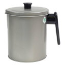 オイルポット 1.5L フッ素コート 日本製 ( 油こし器 油用ポット オイルストッカー 大容量 大きい 大きめ 1.5リットル こし網付き 網皿付き 注ぎ口付...
