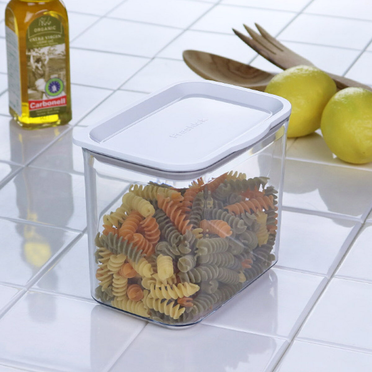 Plastic Storage Containers - 保存容器 フレッシュロックコンテナ M 1.4L （ 密閉 プラスチック 日本製 密閉容器 密封容器 密閉保存容器 プラスチック保存容器 密封保存容器 食品保存容器 フードストッカー キャニスター 食品 保存 1400ml ）【39ショップ】