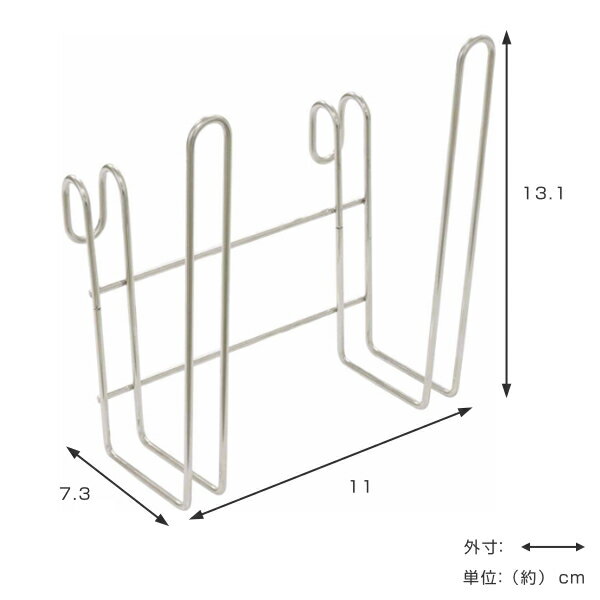マルチスタンド グラススタンド まな板立て ステンレス 棚小物シリーズ （ グラスホルダー グラスハンガー グラス用フック つっぱり キッチン 突っ張り棚 コップ用フック 鍋蓋ホルダー グラス掛け コップ掛け まな板スタンド ） 【39ショップ】 2