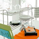 水切りラック 2段 伸縮式 幅52〜91cm ステンレス アクセサリーセット 組立式 ( 水切り棚 水きり キッチン収納 つっぱり 突っ張り棚 水きりラック 収...