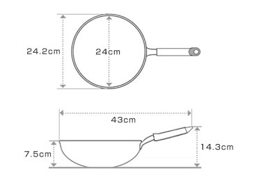 フライパン スゴ軽 槌目鉄炒め鍋 24cm IH対応 （ ガス火対応 鉄フライパン 深型フライパン 24センチ 鉄製フライパン 炒め鍋 いため鍋 軽量 槌目鍋 ディープパン 空焚き不要 オール熱源対応 ）【5000円以上送料無料】