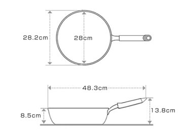 フライパン スゴ軽 槌目鉄深型フライパン 28cm IH対応 （ ガス火対応 鉄フライパン 深型フライパン 28センチ 鉄製フライパン 炒め鍋 いため鍋 軽量 槌目鍋 ディープパン 空焚き不要 オール熱源対応 ）【5000円以上送料無料】