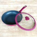 フライパン 26cm ガラス蓋付き ミキトル ( IH対応 ガス火対応 ふっ素加工 フッ素加工 軽い 26センチ フッ素コーティング ふた付き アルミ製 軽量 ...