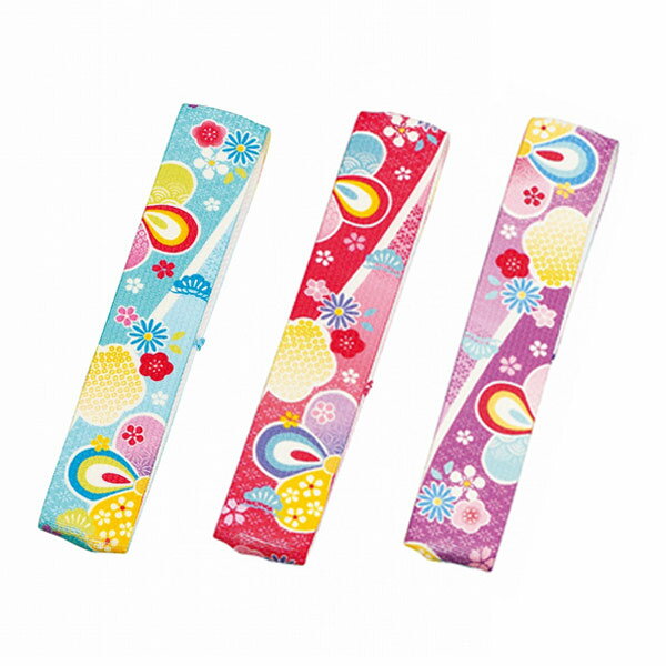ランチバンド HAKOYA 和風 友禅柄 ( ランチベルト ゴムバンド 弁当箱 お弁当グッズ 花柄 フラワー 極太 日本製 ) 【39ショップ】