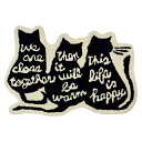 玄関マット コットンガンタフト CATS 約60×40cm 室内 ( マット 玄関 ラグ ネコ かわいい 敷き物 綿 タフティング リビング ドアマット 幅60...