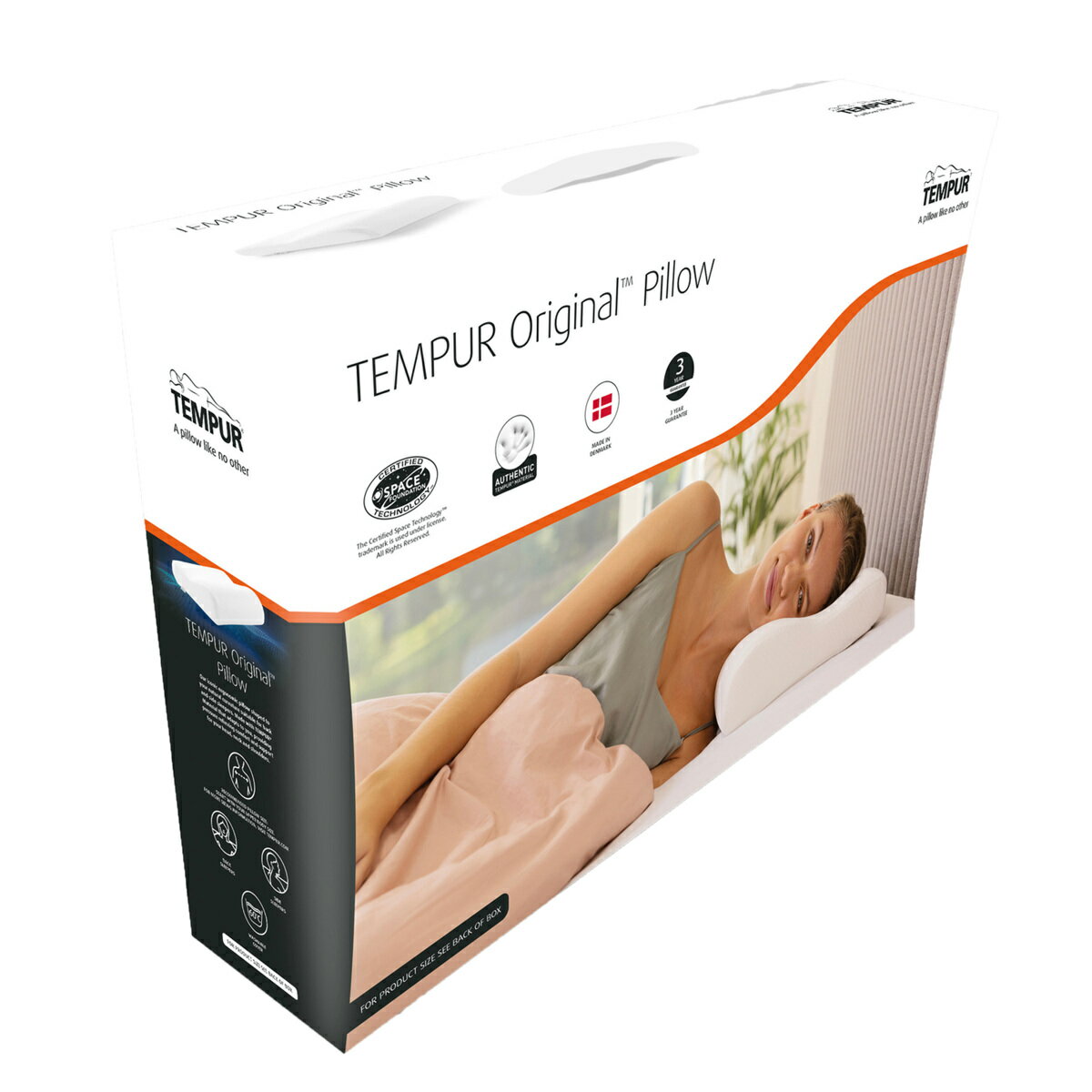 テンピュール 枕 オリジナルネックピロー Sサイズ （ TEMPUR まくら 化粧箱 肩こり 首こり 安眠 抗菌防臭 3年保証 マクラ ピロー 抗菌 防臭 フィット 快眠 仰向け 横向き 寝つき改善 健康 ）【39ショップ】 2