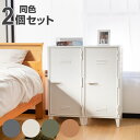 キャビネット VAZZO 2個セット 幅35.5×奥行35.5×高さ76.5cm ペグキャビネット ( ロッカー 収納 プラスチック 扉付き 収納棚 軽量 丈夫...