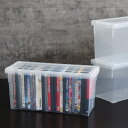 DVD収納ケース いれと庫 DVD用 2個セット ( 収納ケース 収納ボックス メディア収納 ボックス ケース フタ付き プラスチック 日本製 クリア 小物収納 仕切り板付き DVD ゲームソフト ブルーレイ 透明 収納 保管 積み重ね )【39ショップ】