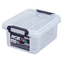 収納ボックス 幅16×奥行21×高さ10cm ロックス 200S フタ付き プラスチック ( 収納ケース 頑丈 収納 ボックス ケース クリア ふた付き フタ ...