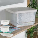 収納ボックス とっても便利箱 ふた付き ( 幅35×奥行40×高さ25cm 幅40×奥行55×高さ25cm 幅40×奥行55×高さ33cm 幅45×奥行98×高さ17cm 収納ケース 便利箱 保管 収納 ボックス 引き手付き ロック クローゼット )【39ショップ】