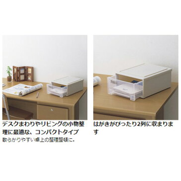 収納ケース　Fits　フィッツ　フィッツケース　プチ　引き出し　プラスチック （ 収納 収納ボックス 衣装ケース 小物収納 引出し 積み重ね スタッキング 天馬 日本製 衣類ボックス ハガキ はがき 葉書 整理 年賀状 約 奥行30 デスク 卓上 ）【39ショップ】