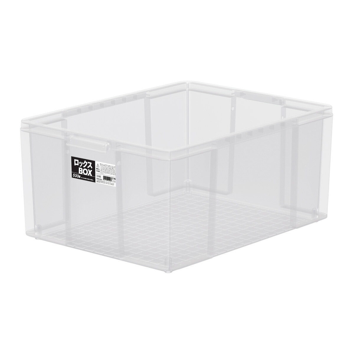 収納ボックス ロックス BOX 530M 大容量 幅38×奥行52×高さ23cm フタなし （ 収納ケース 積み重ね 丈夫 頑丈 収納 日本製 衣装ケース ストッカー 保管 スタッキング 工具箱 整理整頓 ）【39ショップ】
