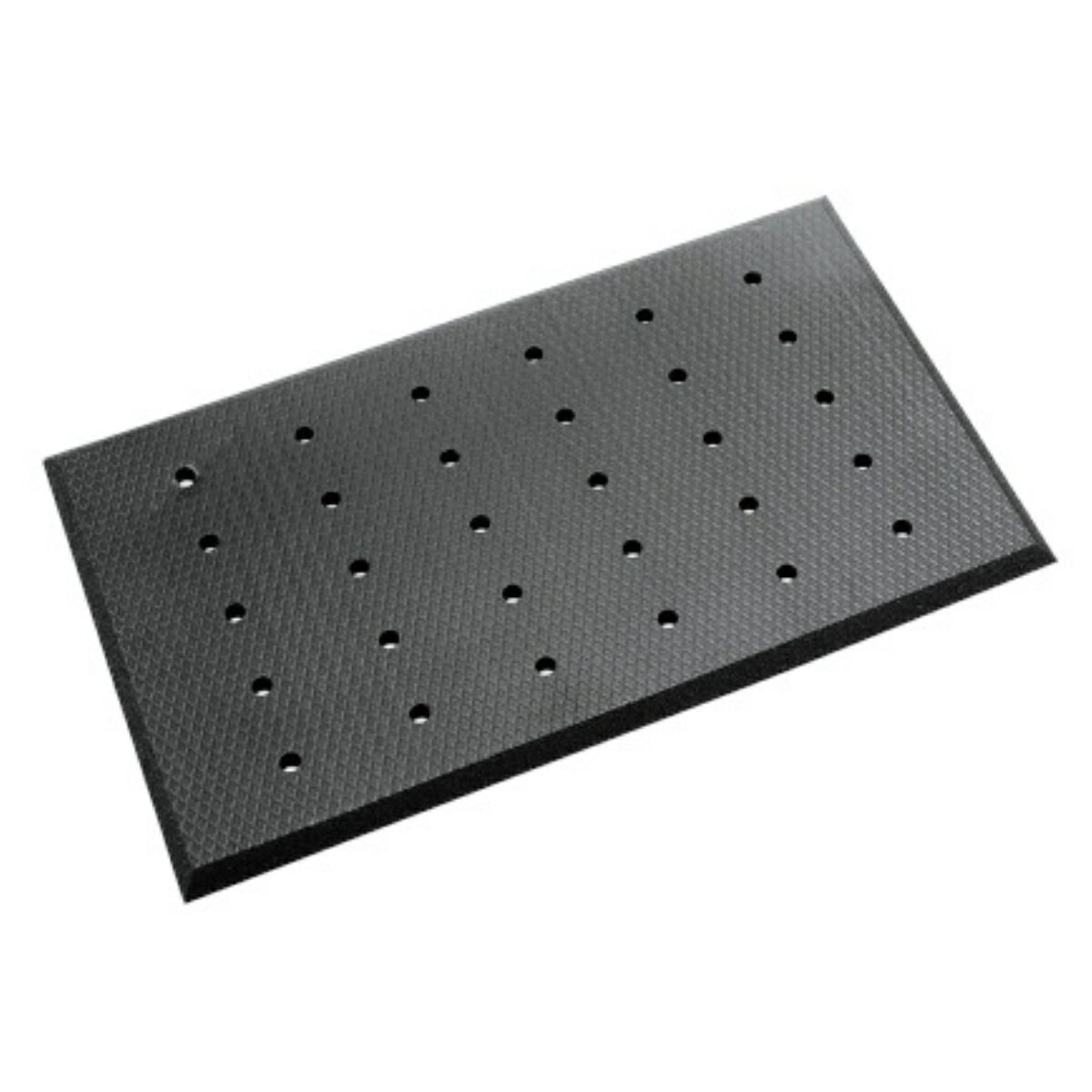 樂天商城 - マット 耐油クッションマットFW 45×75cm 穴あきタイプ （ 法人限定 業務用 滑り止めマット 厚手 クッション 耐油 耐水 疲労軽減 RoHS指令対応 ブラック ゴム製 クッションマット ラバーマット 床 立ち作業 衝撃緩衝 工場 ）【39ショップ】