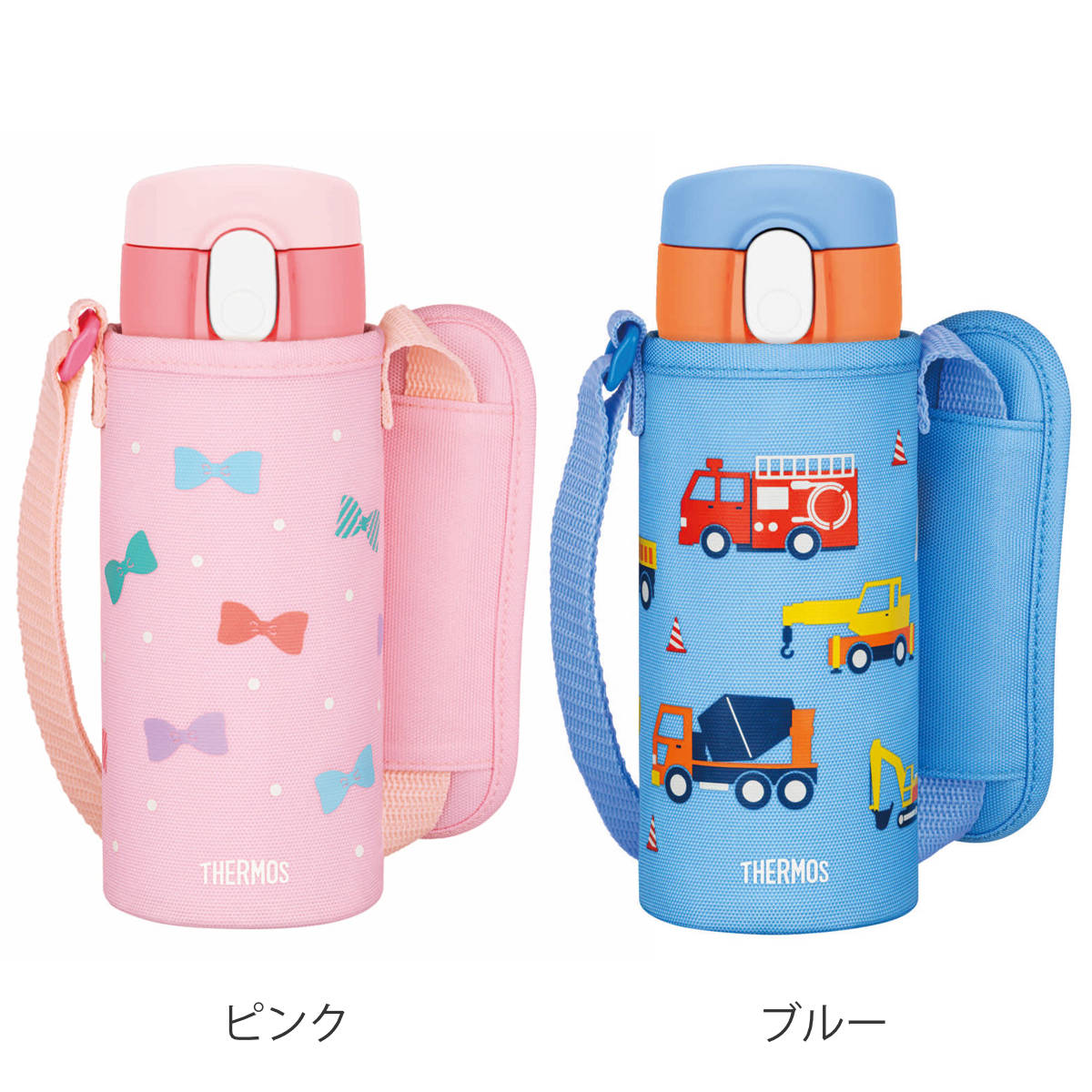 サーモス 水筒 410ml 真空断熱ストローボトル FJV-400F （ THERMOS 保冷 ワンプッ...