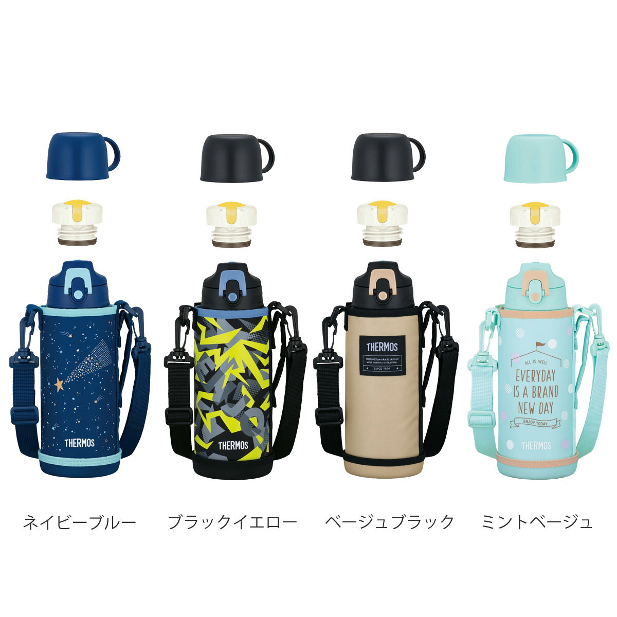 サーモス 水筒 800ml 真空断熱2ウェイボトル FJJ-802WF （ THERMOS 保温 保冷 子供...