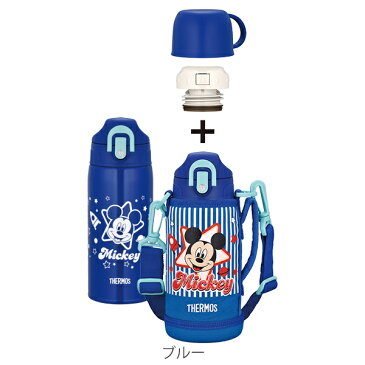 水筒 サーモス ( thermos ) 真空断熱 2ウェイボトル 直飲み&コップ付 FHO-601WFB 600ml ミッキー ミニー ( 保温 保冷 子供用水筒 ステンレス カバー付き 直飲み 子供用 コップ ワンタッチ キャラ ディズニー disney Disney )【39ショップ】