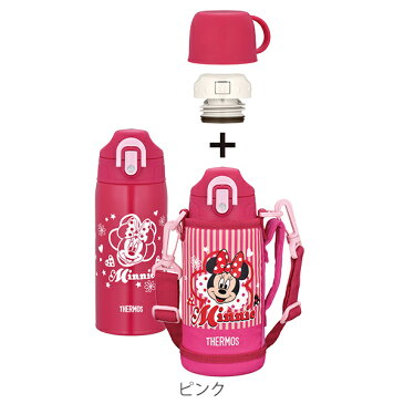 水筒 サーモス ( thermos ) 真空断熱 2ウェイボトル 直飲み&コップ付 FHO-601WFB 600ml ミッキー ミニー ( 保温 保冷 子供用水筒 ステンレス カバー付き 直飲み 子供用 コップ ワンタッチ キャラ ディズニー disney Disney )【39ショップ】