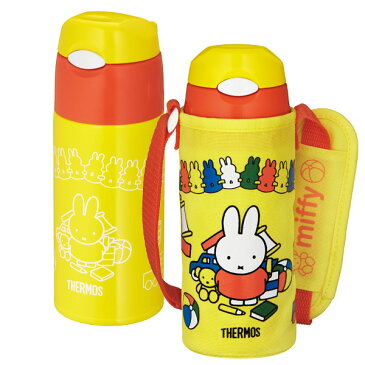 水筒 サーモス thermos ステンレス ミッフィー 真空断熱ストローボトル 400ml FHL-402FB （ 保冷 ストロー 幼稚園 保育園 ボトル 子供 キャラクター 保冷専用 ストロータイプ ワンタッチ ）【39ショップ】