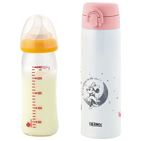 調乳用 水筒 500ml サーモス thermos JNX-502DS ステンレス ミニー （ 粉ミルク 調乳 赤ちゃん お湯 持ち運び 調乳ボトル ボトル ディズニー キャラクター ミニーマウス 魔法瓶 保温 保冷 ）【39ショップ】