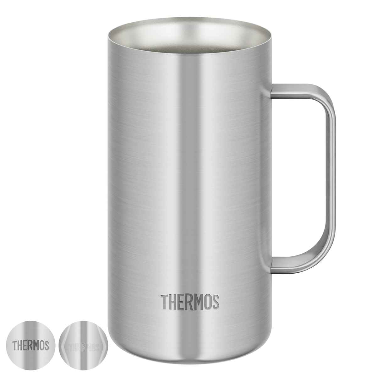 ビールジョッキ 720ml 真空断熱 ステンレス JDK-721C （ thermos 食洗機対応 ジョッキ ビールグラス ビアグラス ビール ハイボール お酒 アルコール 保温 保冷 真空二重構造 おしゃれ ）【39ショップ】