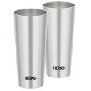 ペアタンブラー 400ml 真空断熱 ステンレス ( THERMOS サーモス タンブラー ステンレスタンブラー コップ カップ 真空断熱構造 保冷 保温 結露...