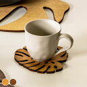 コースター 木製 ZICZAC BIRCH Coaster Monstera ( 木製コースター ウッドコースター グラスマット コップ受け 天然木 木 バーチ...
