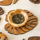 鍋敷き 木製 ZICZAC BIRCH Trivet Monstera ( 木製鍋敷き なべ敷き 鍋敷 鍋しき 鍋置き 木製プレート 天然木 木 バーチ材 モン...