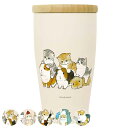 タンブラー 350ml 木蓋付き mofusand ステンレス ( ステンレスタンブラー ステンレス製 保温 保冷 ねこ ネコ 猫 アニマル 木蓋 ふた付き 真...