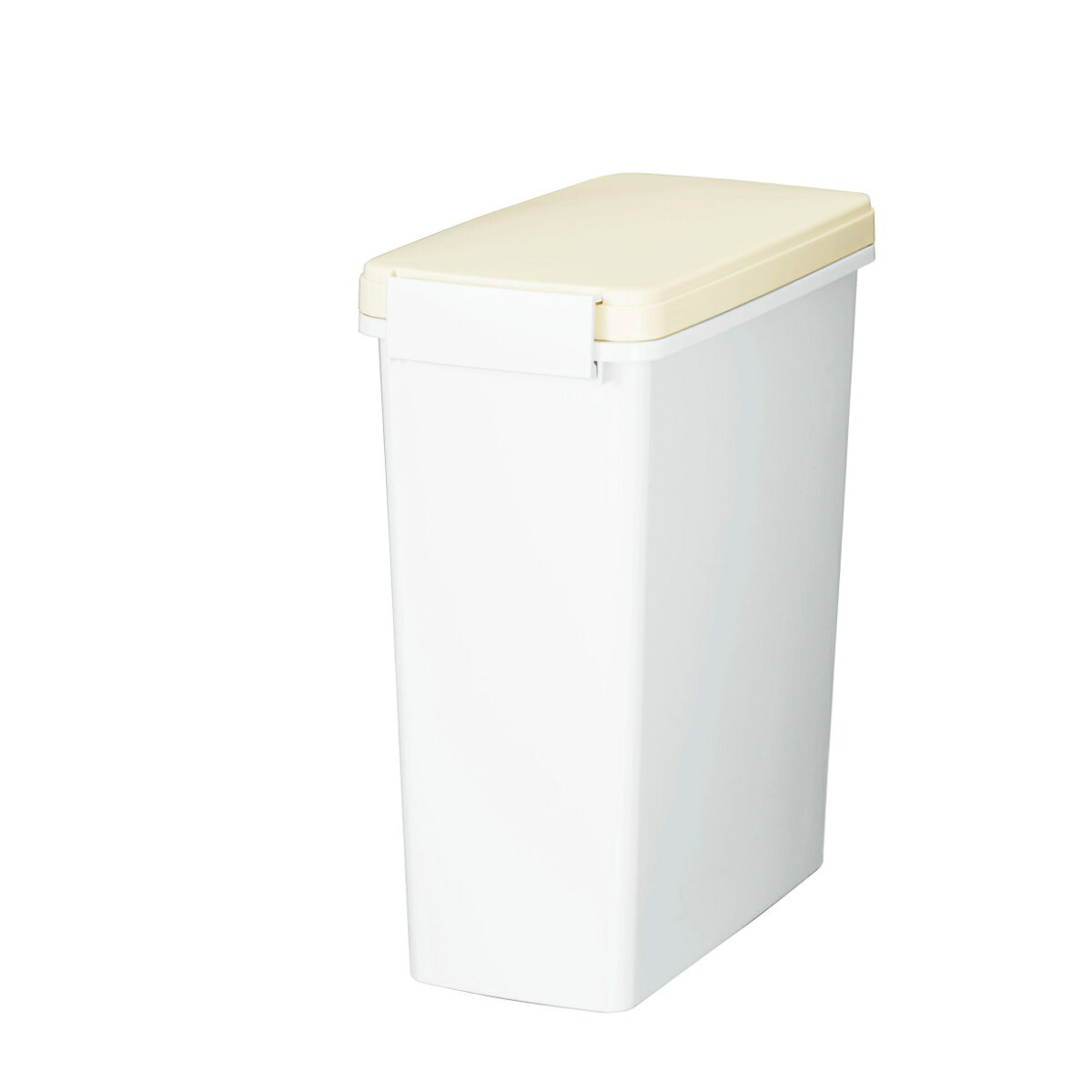 ゴミ箱 11.5L セパ パッキン付き （ ごみ箱 11.5リットル 幅17 奥行34 分別 スリム 省スペース インナーボックス付 シンプル 白 イエロー ふた付き パッキン付 防臭 臭い ロック付 日本製 ） 【39ショップ】のサムネイル