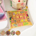 チェアパッド カンバディアパッチ SQチェアパッド 33×33cm 四角 ( クッション 椅子 インド 布 刺繍 パッチワーク 古布 シートクッション おしゃれ...