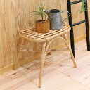 ミニベンチスツール ラタン 高さ41cm 天然素材 ( 籐 スツール ベンチ イス ラタン家具 腰掛 完成品 チェア 軽量 コンパクト 玄関 籐家具 1人掛 )...