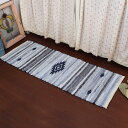 玄関マット 40×120cm 室内 ネイティブ ( 玄関 マット 室内用 デニム インド綿 エントランスマット おしゃれ 四角 長い ベッドサイド ラグ インテ...