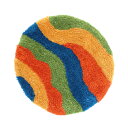 玄関マット 33×33cm 室内 スムージー ( 玄関 マット アクセントマット 屋内 円形 おしゃれ かわいい ふわふわ インテリア リビング 寝室 洗面所 ) 【39ショップ】