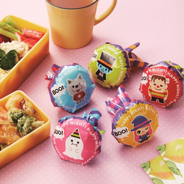 おにぎりラップ おばけ 15枚入り （ お弁当グッズ キャラ弁 子供用 かわいい ドラキュラ ハロウィン ）【39ショップ】