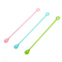 マドラースプーン 30本入り 3色セット 13cm スプーン マドラー プラスチック ( カトラリー 洋食器 パフェスプーン 木 おしゃれ かわいい カフェ風 ...