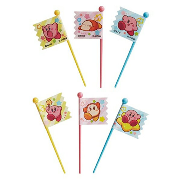 ピック お弁当 星のカービィ 6本入 ピックス ( お弁当ピック カービィ お弁当グッズ 幼稚園 保育園 ピンチョス カービィ カービー 楊枝 ようじ 飾り 串...