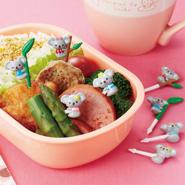 ピック コアラピック お弁当 動物 4本入 （ お弁当ピック 弁当 飾り 子供 幼稚園 保育園 デコ弁 ピンチョス おかずピック こあら 串 ラッピング 子供用 ）【39ショップ】のサムネイル