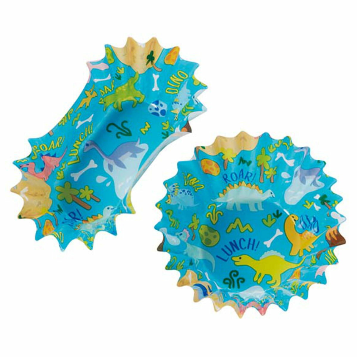 おかずカップ 抗菌お弁当カップ 恐竜マップ 丸・小判セット ( お弁当カップ セット 22個入り レンジ対応 抗菌 おかず入れ 弁当 子供 日本製 レンジOK ...